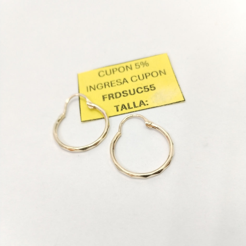 ARRACADAS PAR ORO 14 K 1,10 GRMS (SEMINUEVO)