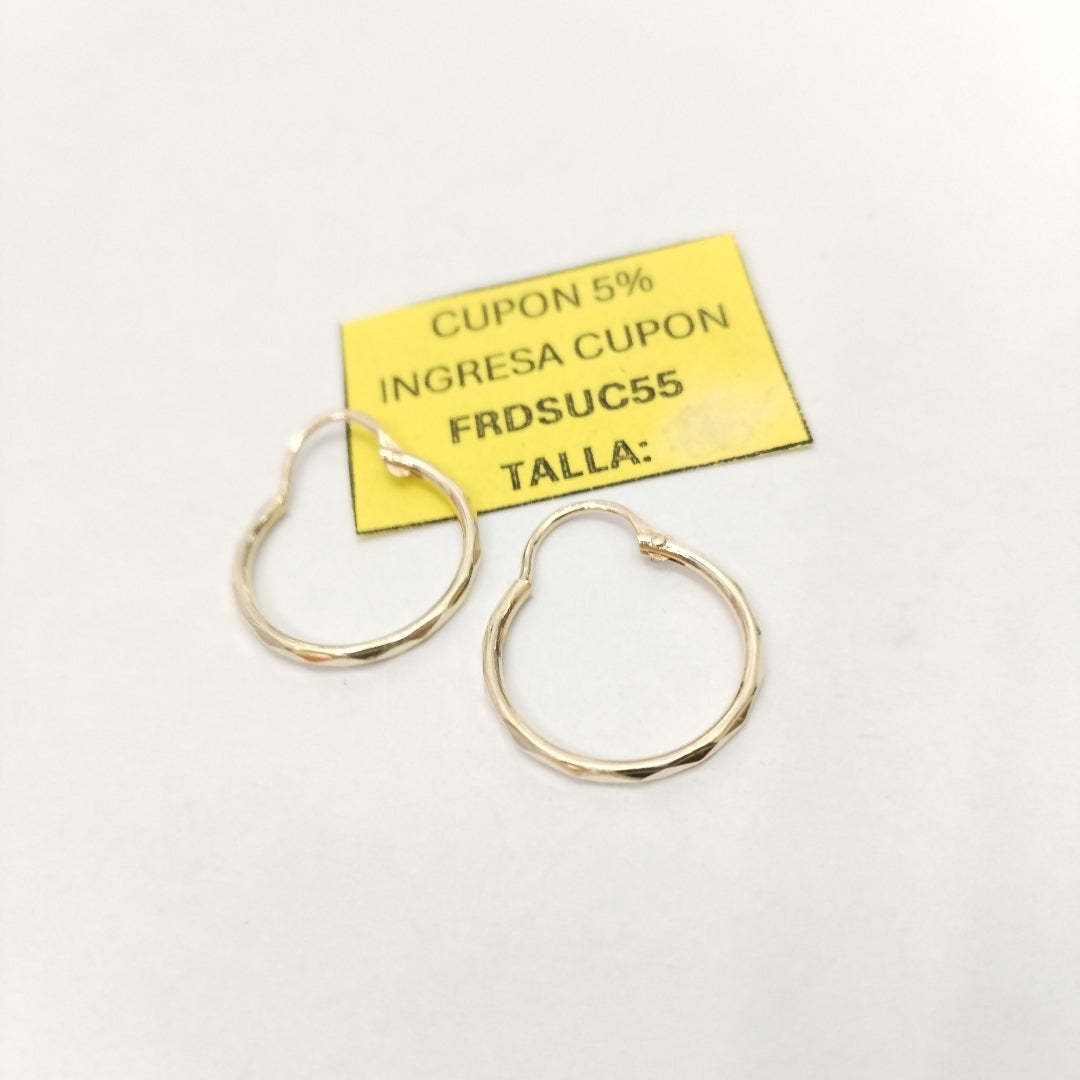 ARRACADAS PAR ORO 14 K 1,10 GRMS (SEMINUEVO)