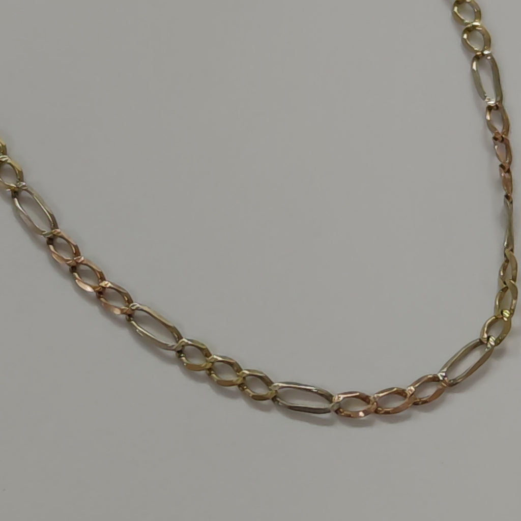 CADENA ORO, ORO COMBINADO 14 K 3.8 GRMS (SEMINUEVO)