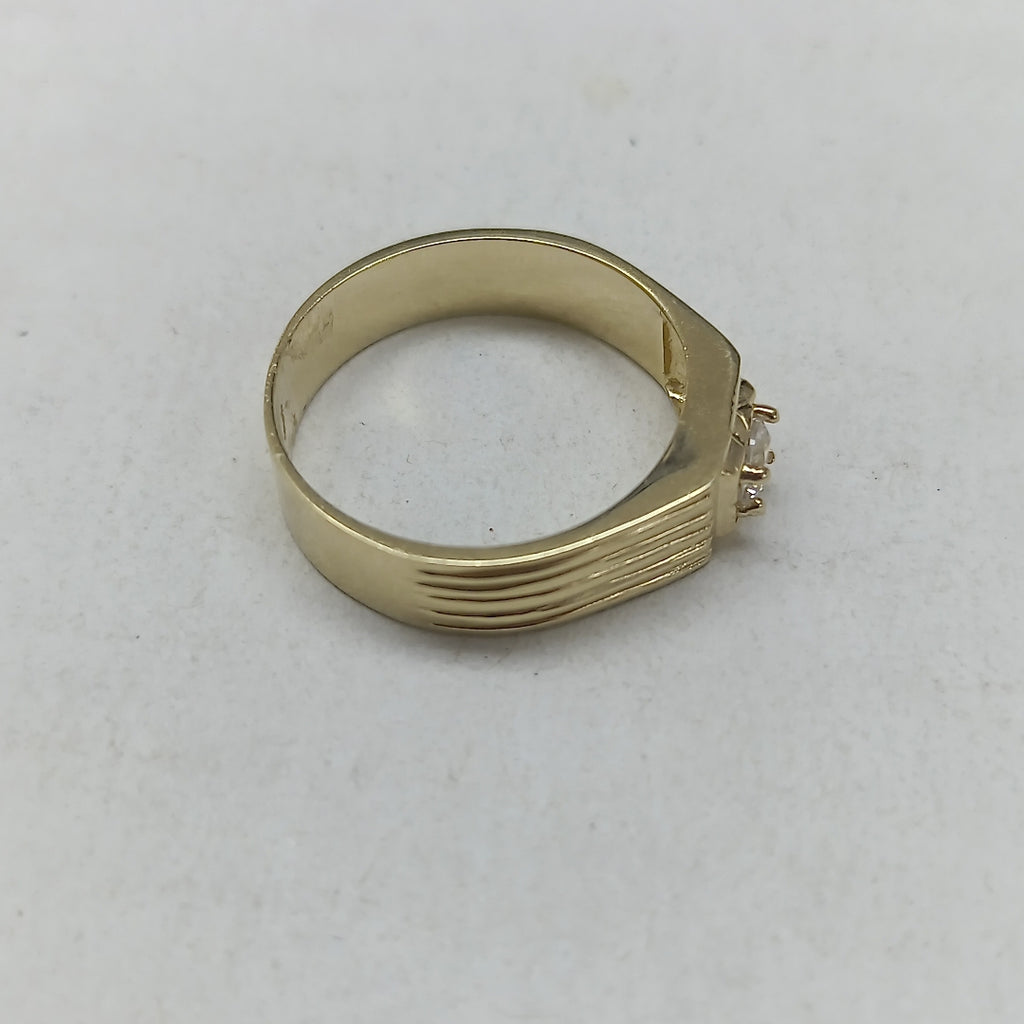 ANILLOS CON CIRCONIA 14K TALLA 9 4.1 GR (NUEVO)