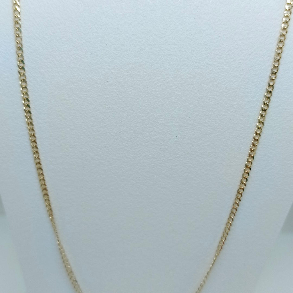 CADENAS TEJIDO BARBADA ORO 10K 50 CM 3.4 GR (NUEVO)