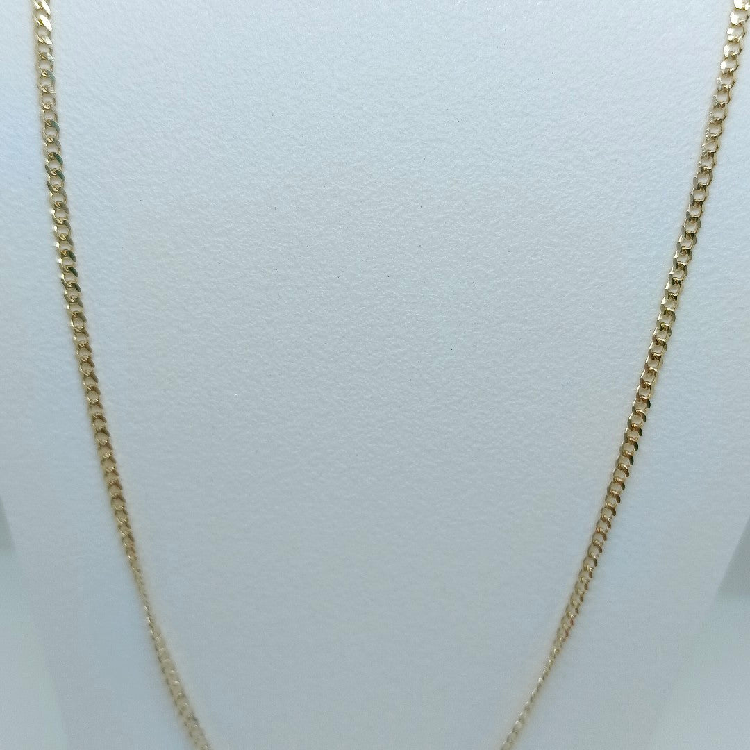 CADENAS TEJIDO BARBADA ORO 10K 50 CM 3.4 GR (NUEVO)