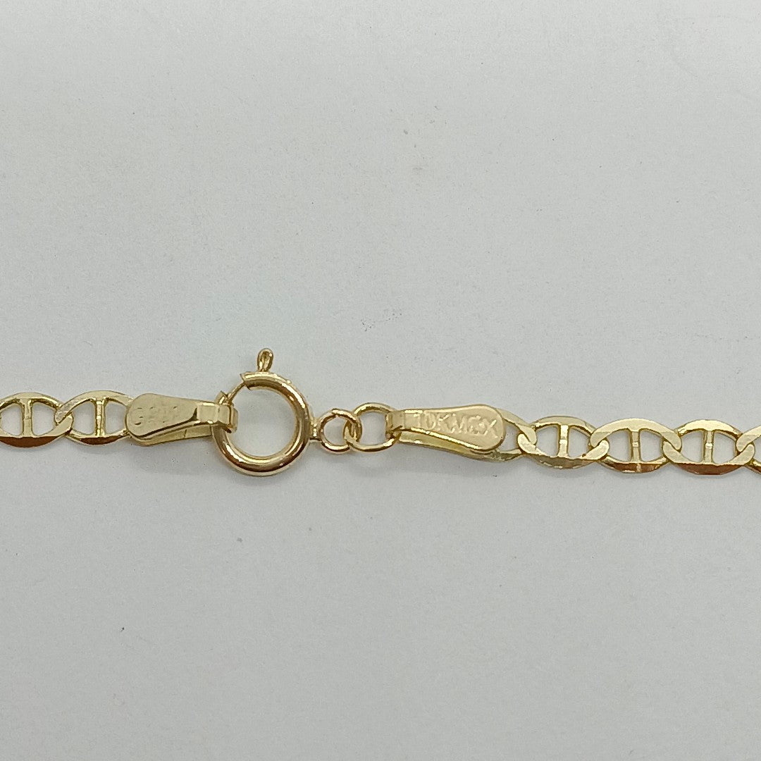 CADENAS TEJIDO GUCHI ORO 10K 55 CM 4.1 GR (NUEVO)