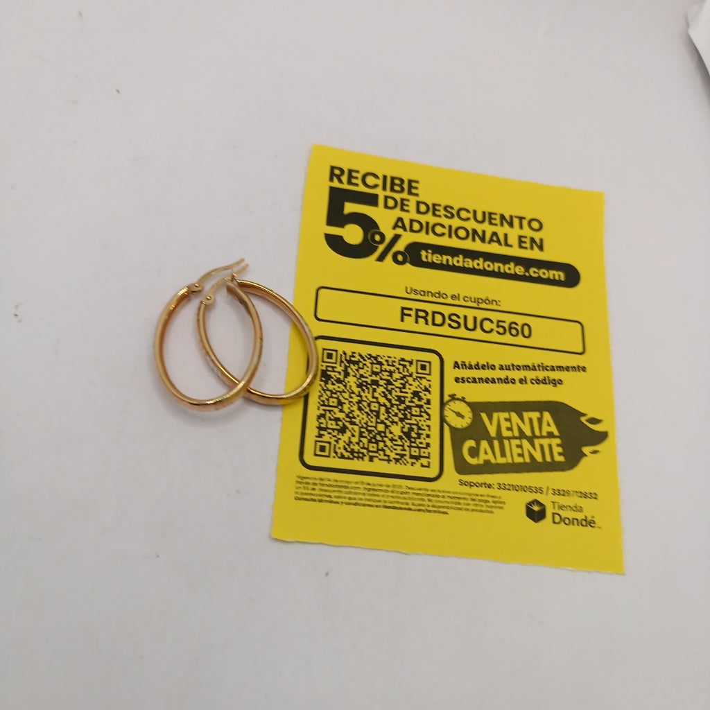 ARRACADAS PAR ORO 10 K 2.2 GRMS (SEMINUEVO)