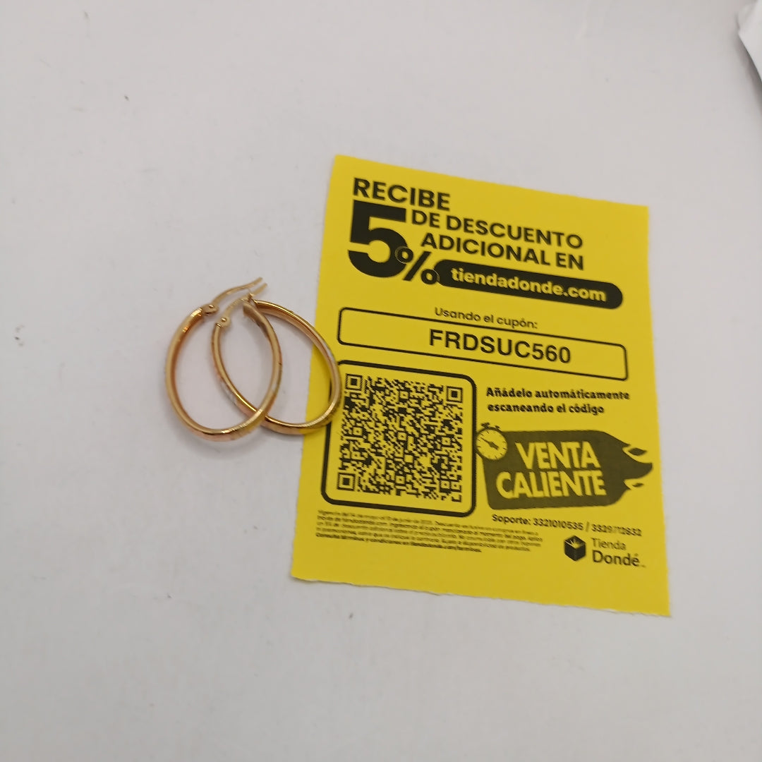 ARRACADAS PAR ORO 10 K 2.2 GRMS (SEMINUEVO)