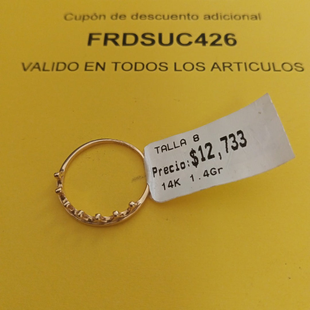 ANILLOS DAMA ORO 14K 1.4 (NUEVO)