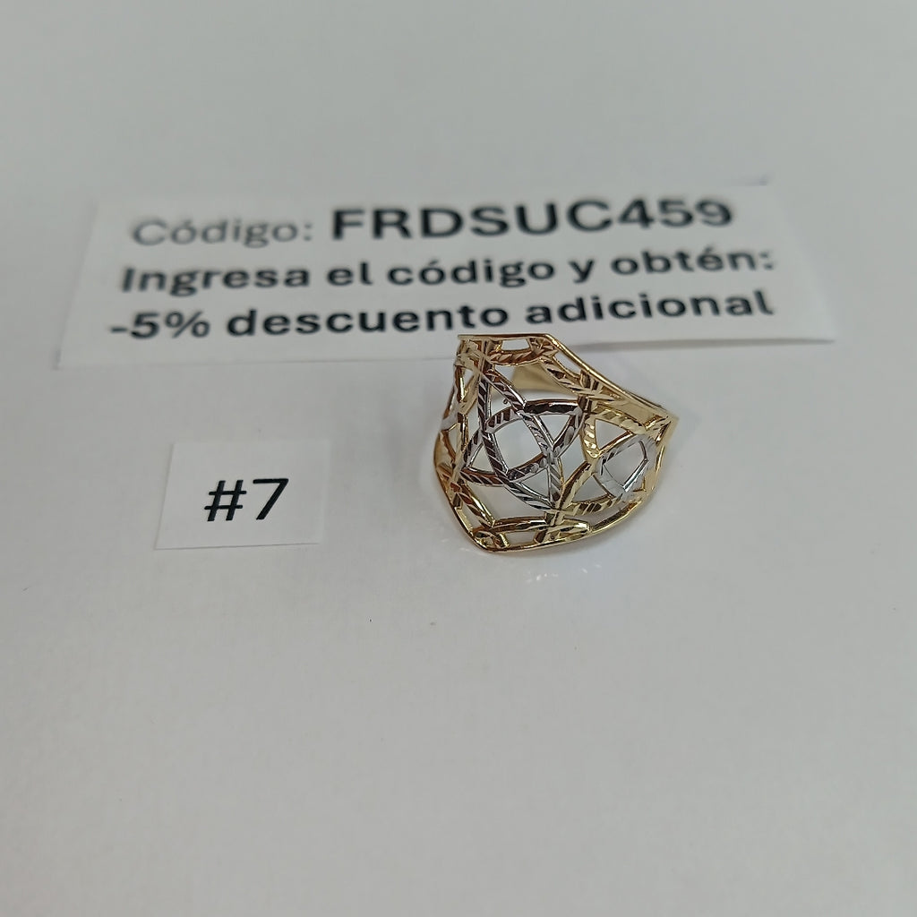 ANILLOS CON ESTRELLA CELTA 14K TALLA 6.5 2.2 GR (NUEVO)