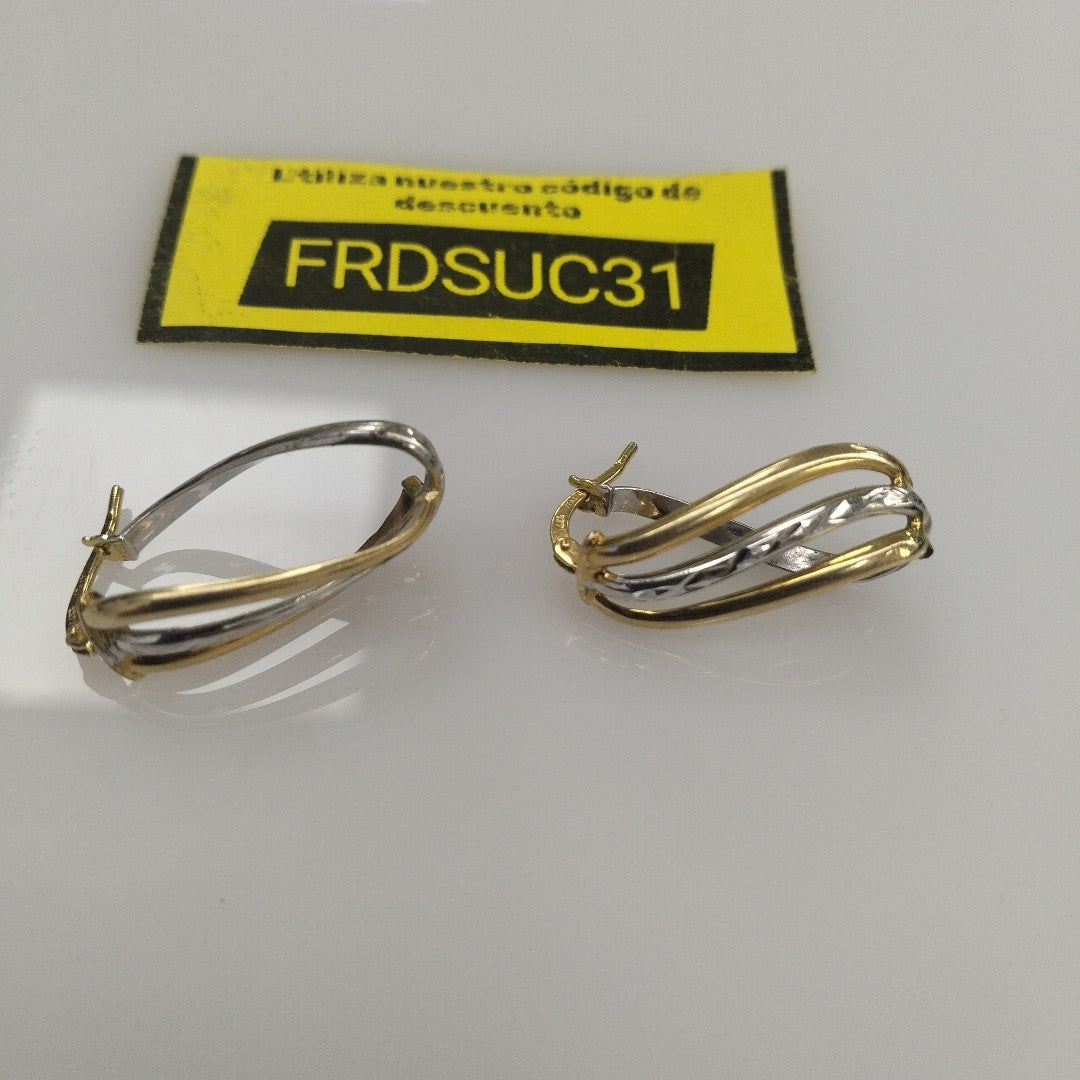 ARETES PAR ORO 14 K 2.3 GRMS (SEMINUEVO)