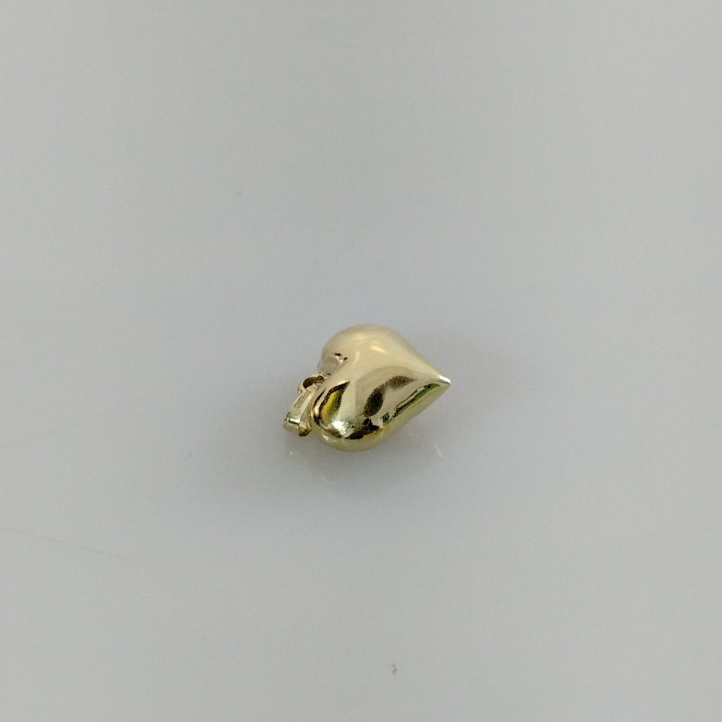 DIJE TEJIDO CORAZON LISO 14K 1.3 GR (NUEVO)