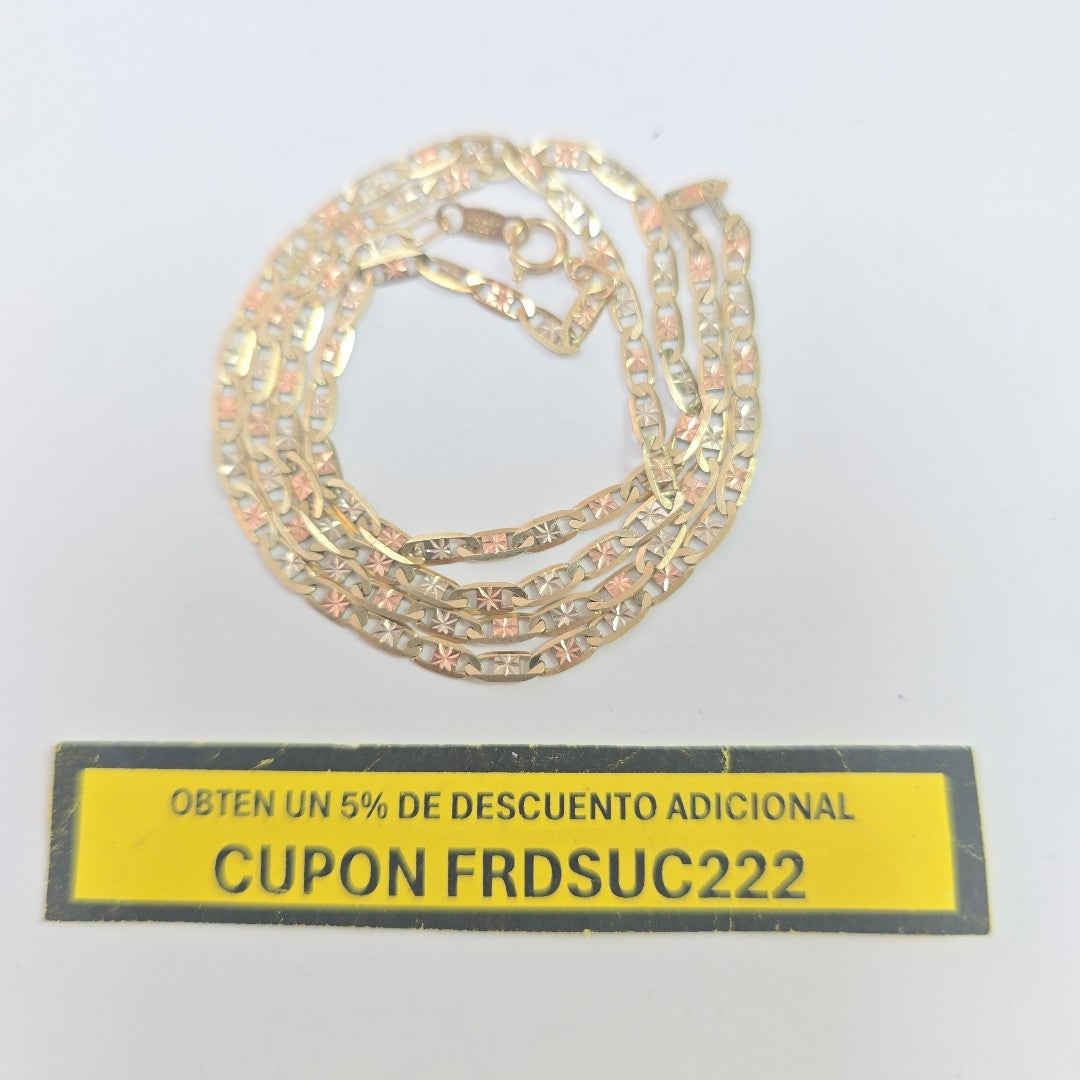 CADENA ORO COMBINADO 10 K 4,30 GRMS (SEMINUEVO)