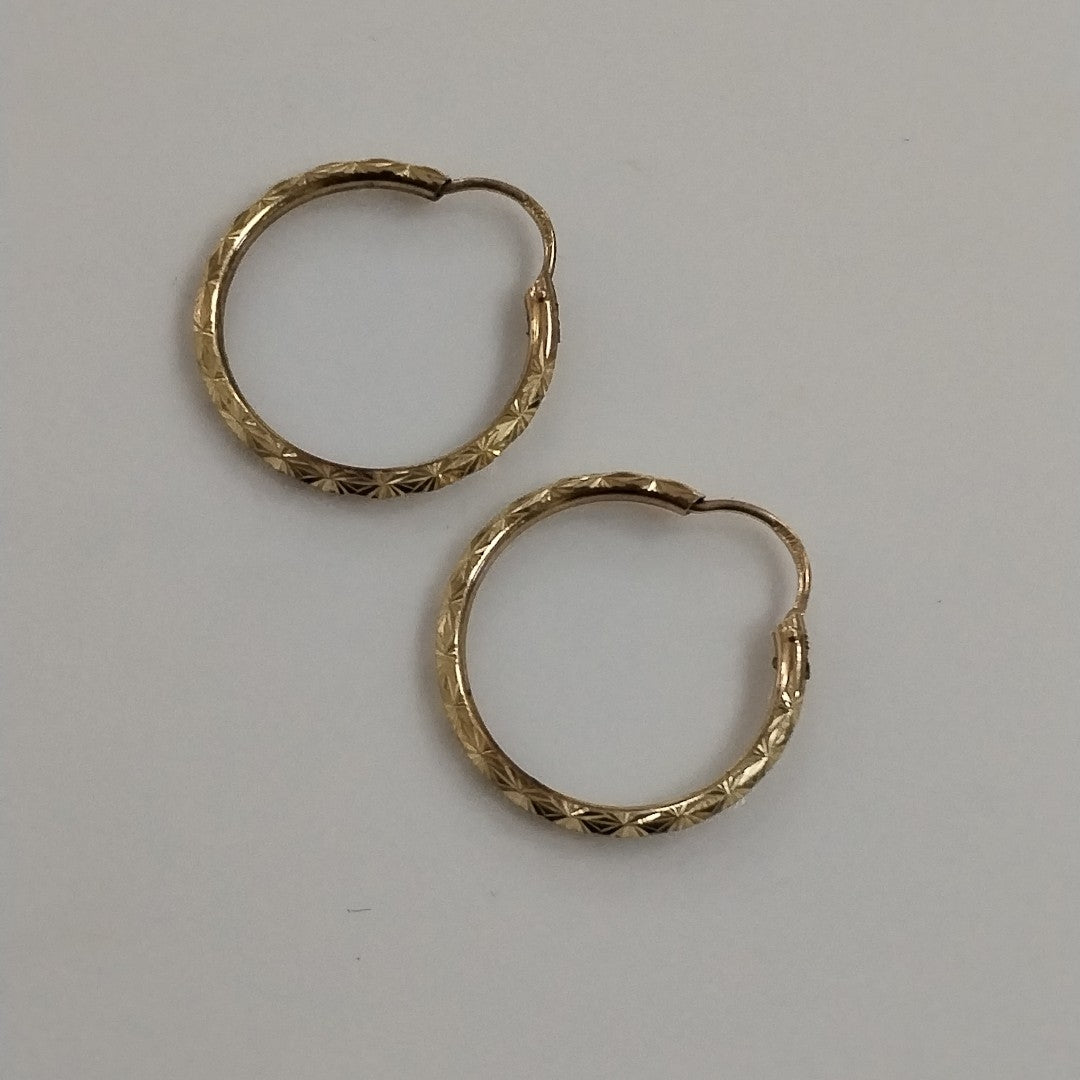 ARRACADAS PAR ORO 10 K 1.7 GRMS (SEMINUEVO)