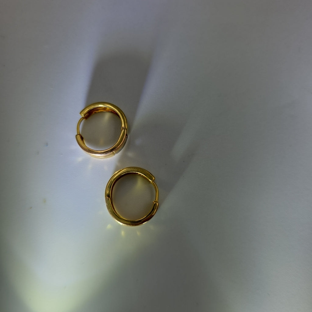 ARRACADAS PAR ORO, ORO COMBINADO 10 K 1.5 GRMS (SEMINUEVO)