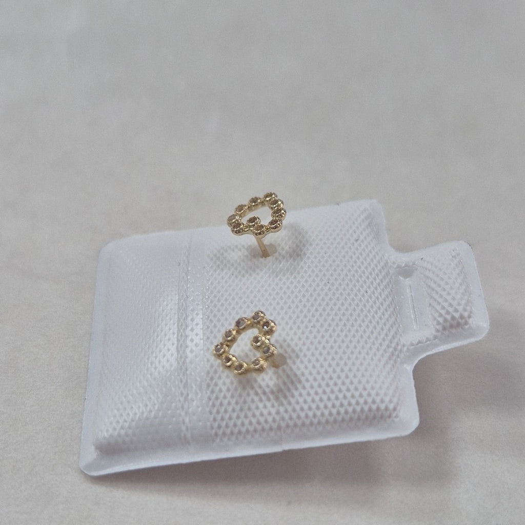 BROQUELES BROQUEL FIG CORAZON 14K 0.23 GR (NUEVO)