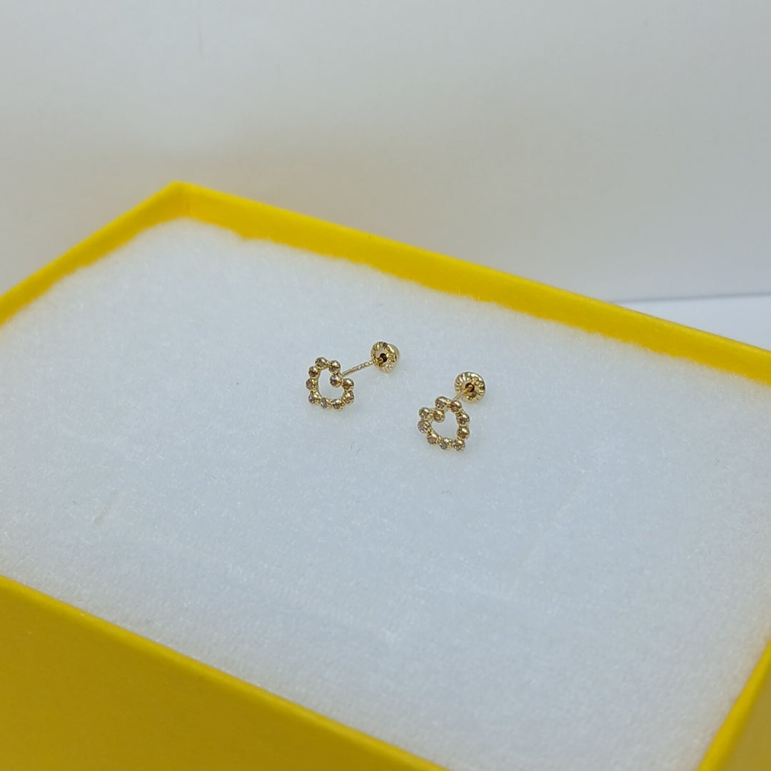 BROQUELES BROQUEL FIG CORAZON 14K 0.23 GR (NUEVO)