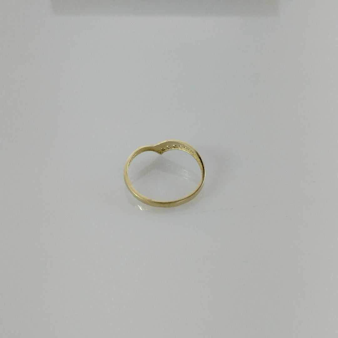 ANILLOS CON CIRCONIAS 14K TALLA 7 1 GR (NUEVO)