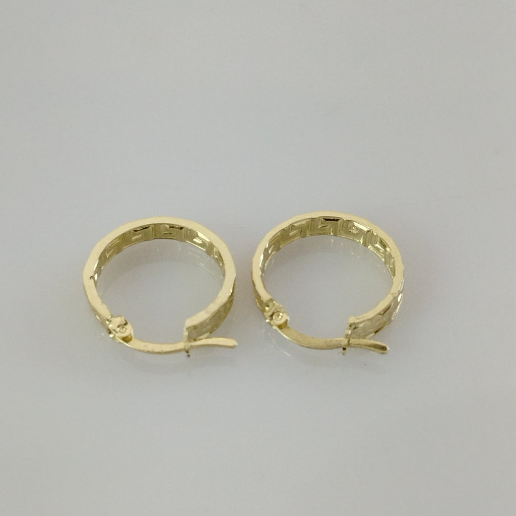 ARETES ARRACADAS FIG GRECAS 14K 1.7 GR (NUEVO)