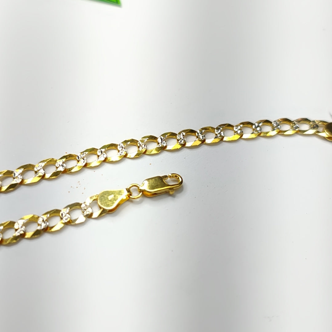 PULSERA BARBADA 14K 21 CM 5.7 GR (NUEVO)