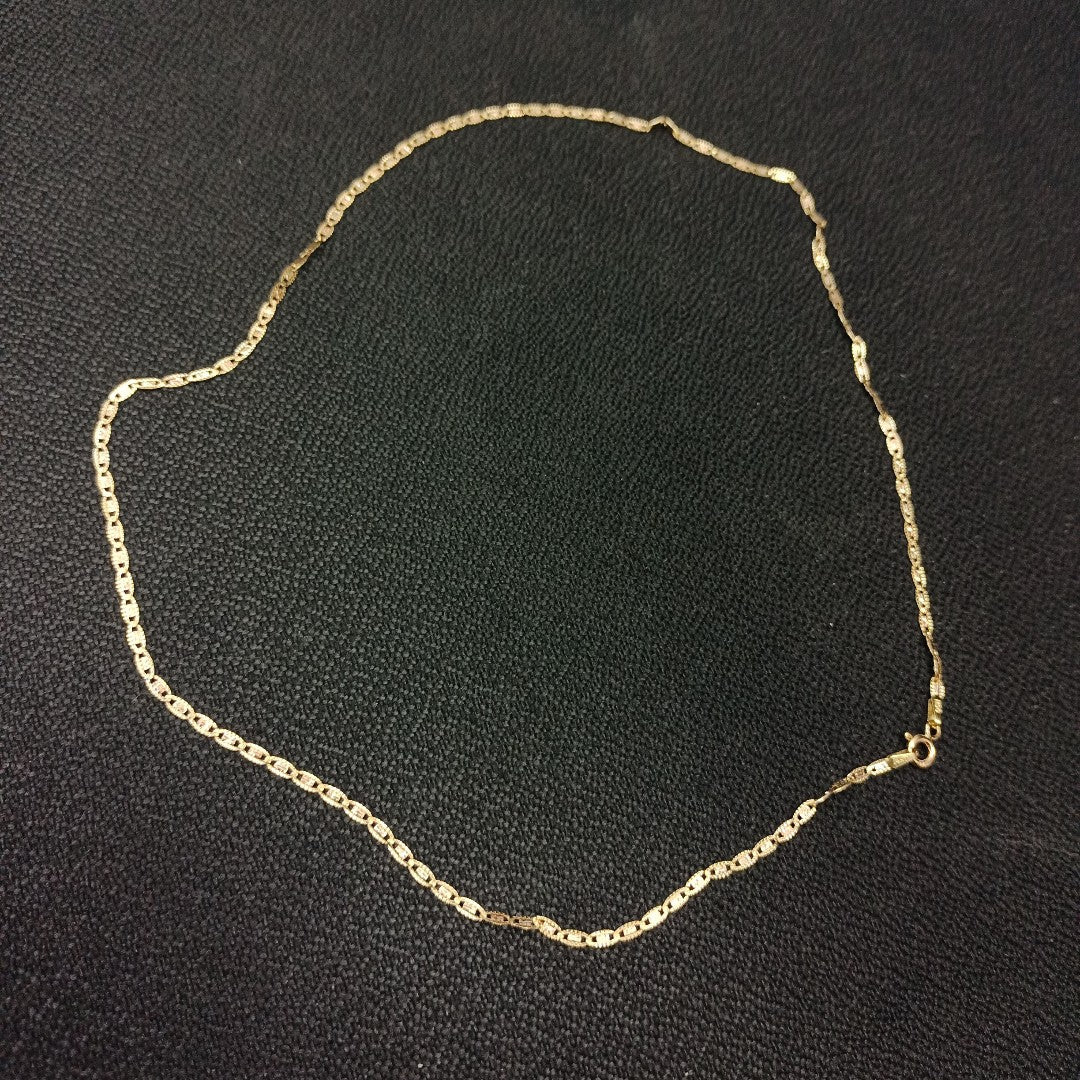 CADENA ORO COMBINADO 14 K 2,70 GRMS (SEMINUEVO)