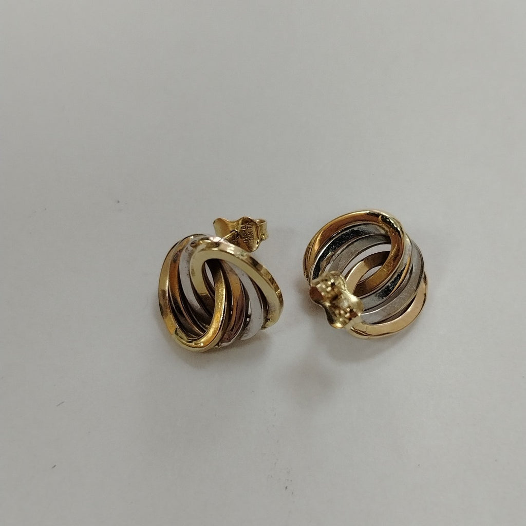 BROQUELES PAR ORO,RODIADO 14 K 2,40 GRMS (SEMINUEVO)