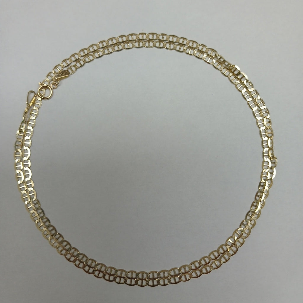 CADENAS TEJIDO GUCHI ORO 10K 55 CM 4.1 GR (NUEVO)