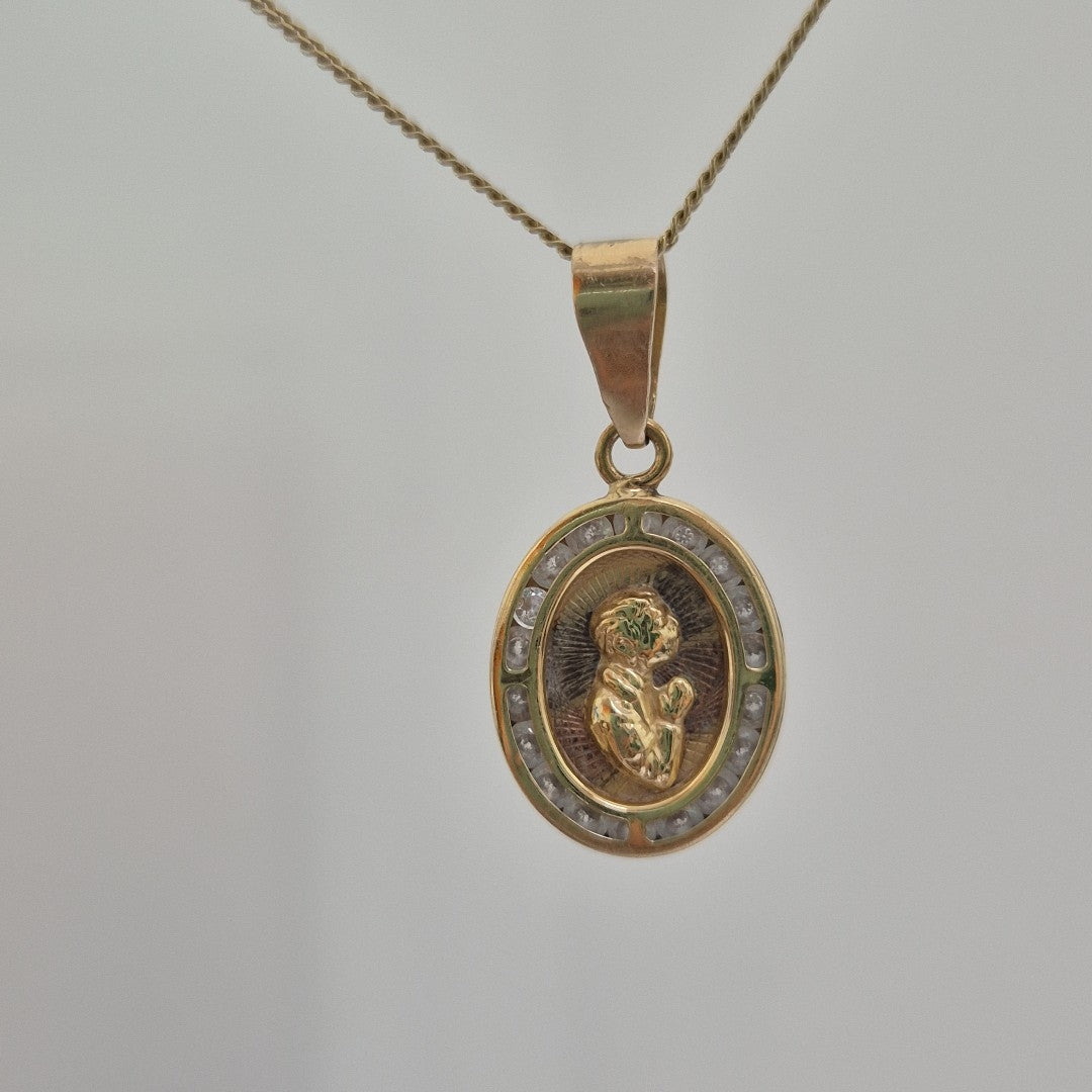 MEDALLA RELIGIOSA ORO 10 K 1,40 GRMS (SEMINUEVO)