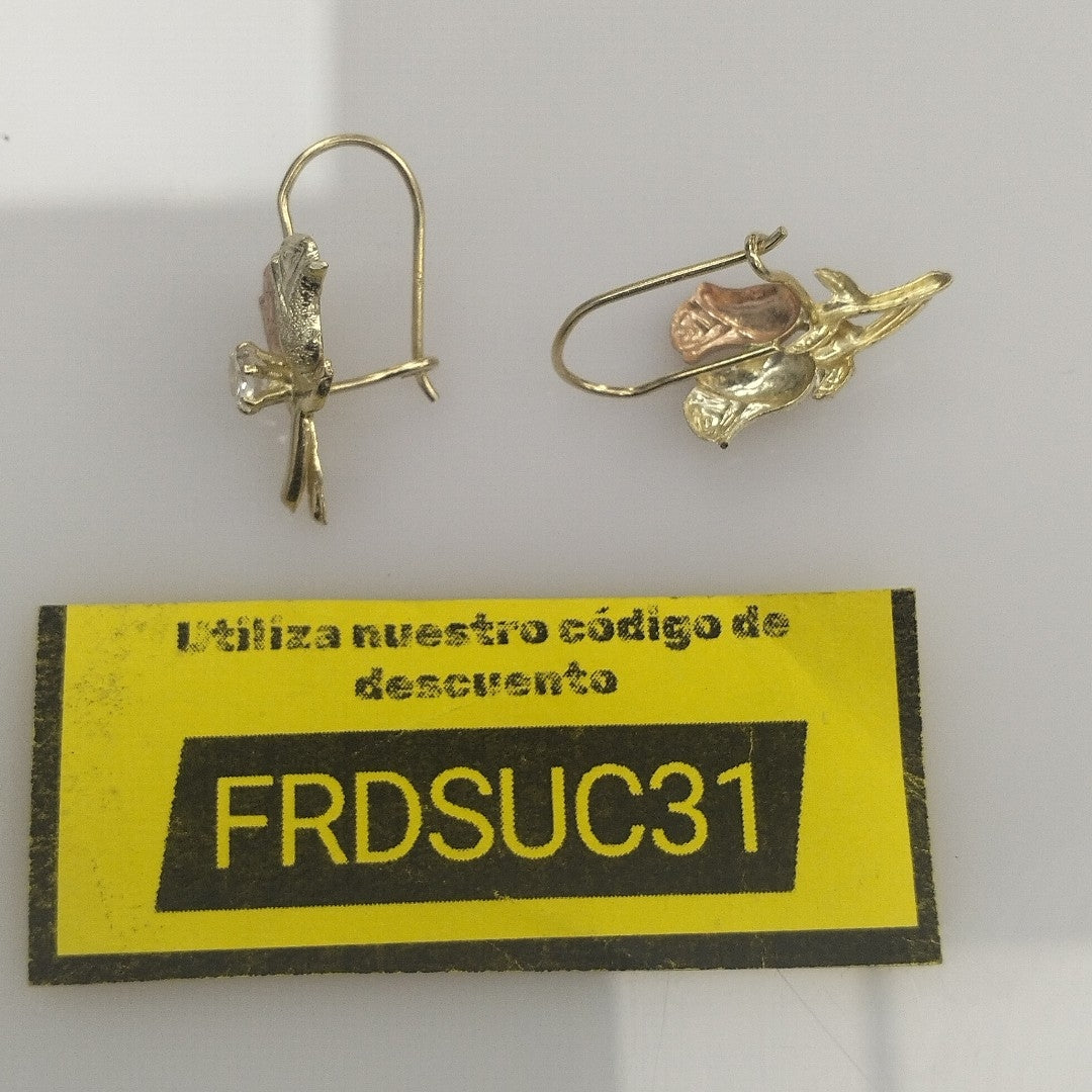 ARETES PAR ORO 14 K 1.8 GRMS (SEMINUEVO)