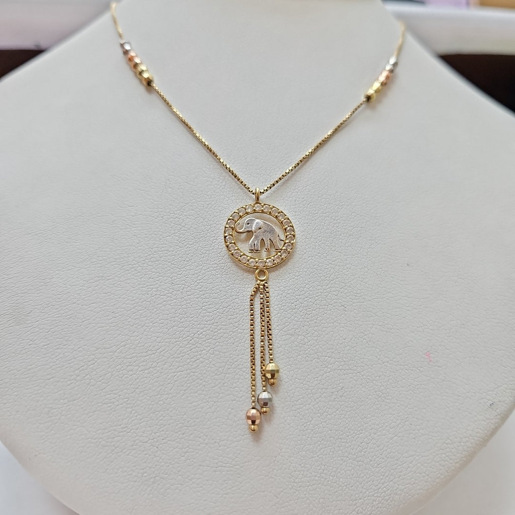 GARGANTILLA ORO,ORO COMBINADO 14 K 3,80 GRMS (SEMINUEVO)