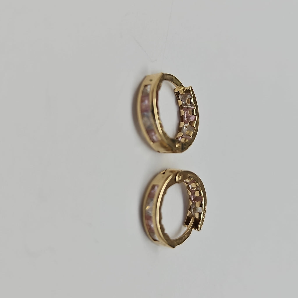 ARETES PAR ORO 14 K 1,00 GRMS (SEMINUEVO)
