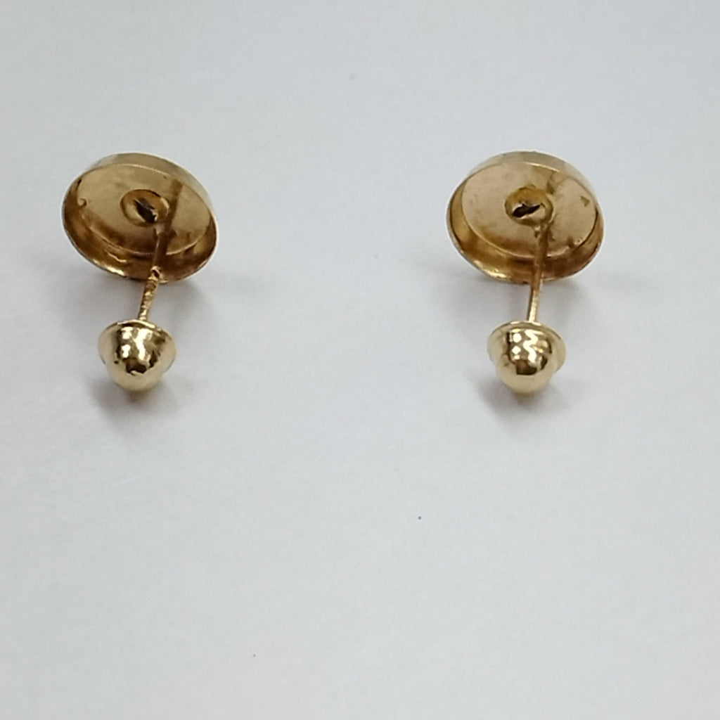 BROQUELES BROQUEL FIG BOTON C CIRCONIA 14K 0.2916 GR (NUEVO)