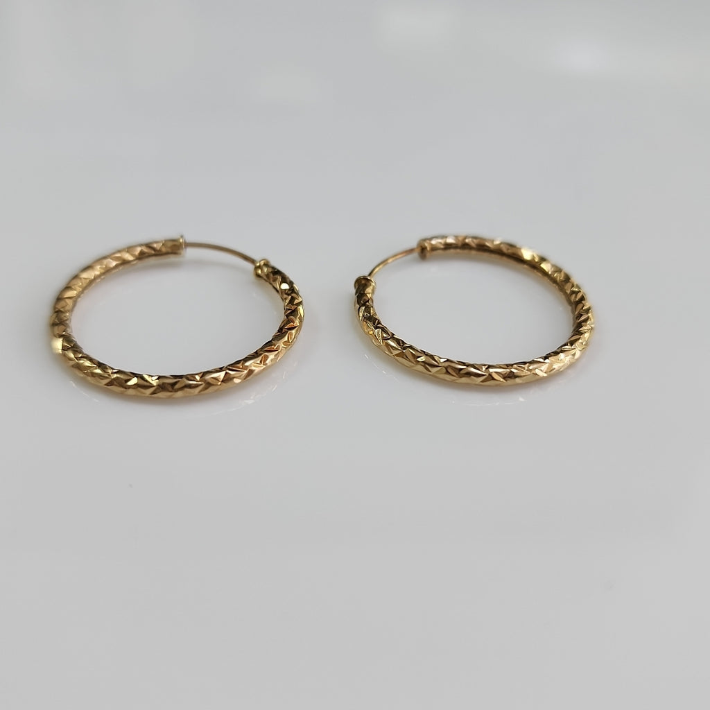 ARRACADAS PAR ORO 14 K 1 GRMS (SEMINUEVO)