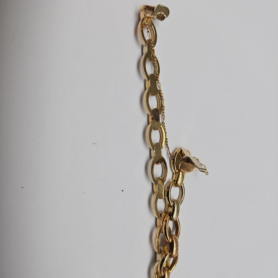 PULSERA ORO COMBINADO 14 K 11,90 GRMS (SEMINUEVO)