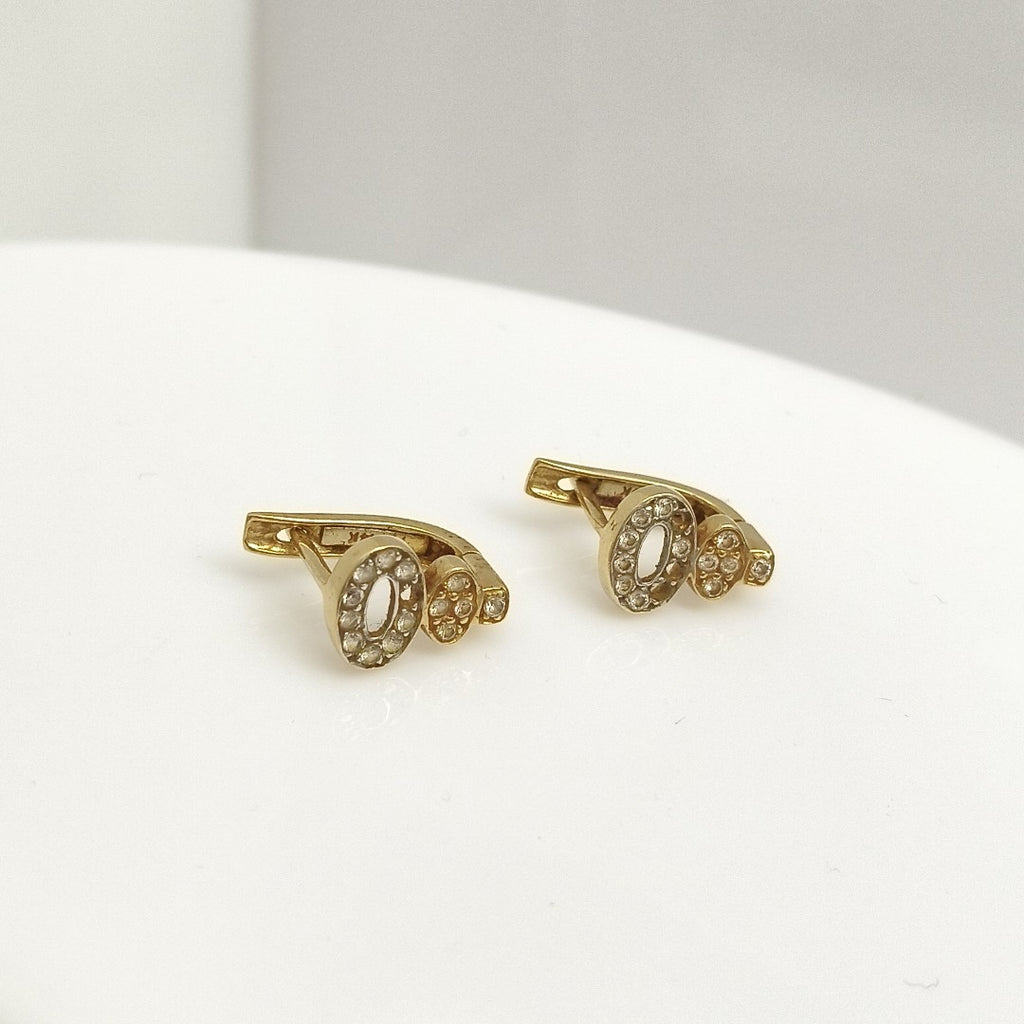 ARETES PAR ORO 14 K 3.6 GRMS (SEMINUEVO)