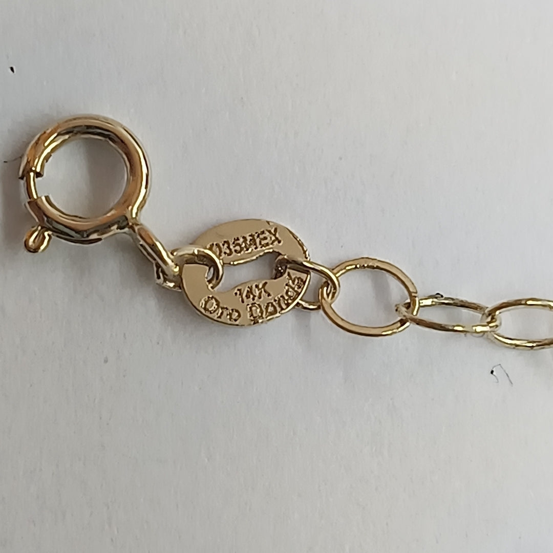 PULSERA ESPECIAL 14K 18 CM 1.6 GR (NUEVO)