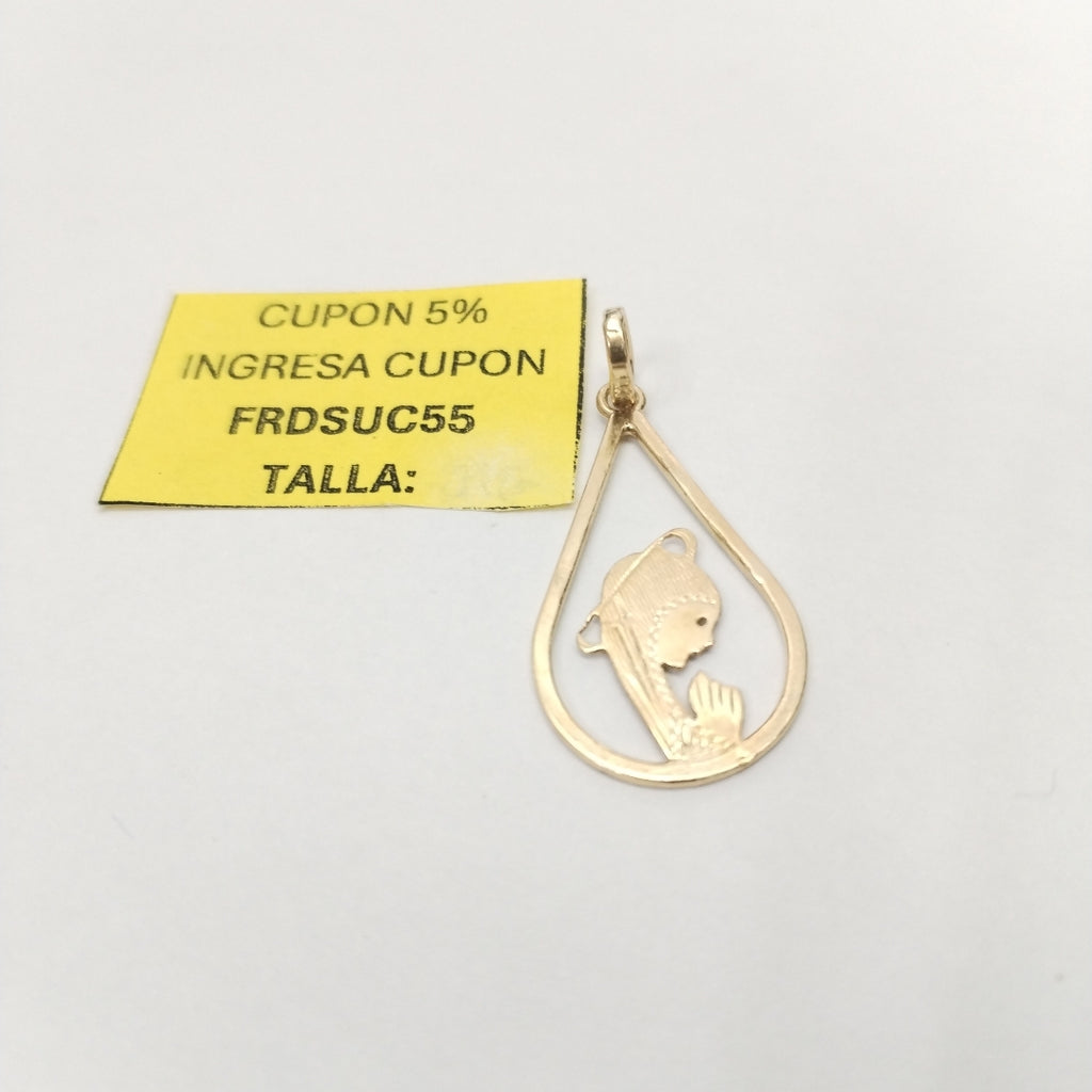 MEDALLA RELIGIOSA ORO 14 K 1,80 GRMS (SEMINUEVO)