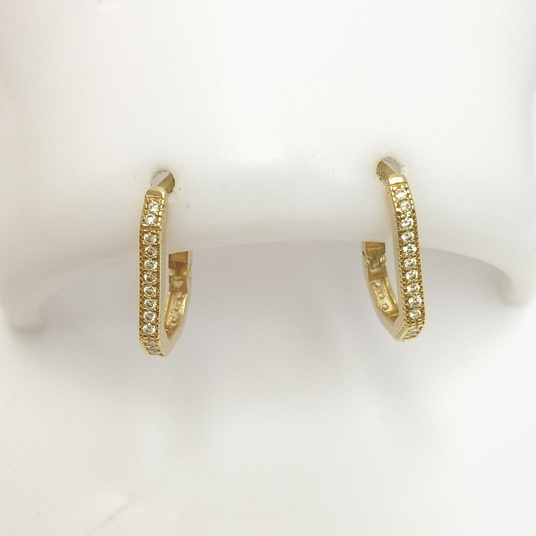 ARRACADAS PAR ORO 14 K 2 GRMS (SEMINUEVO)