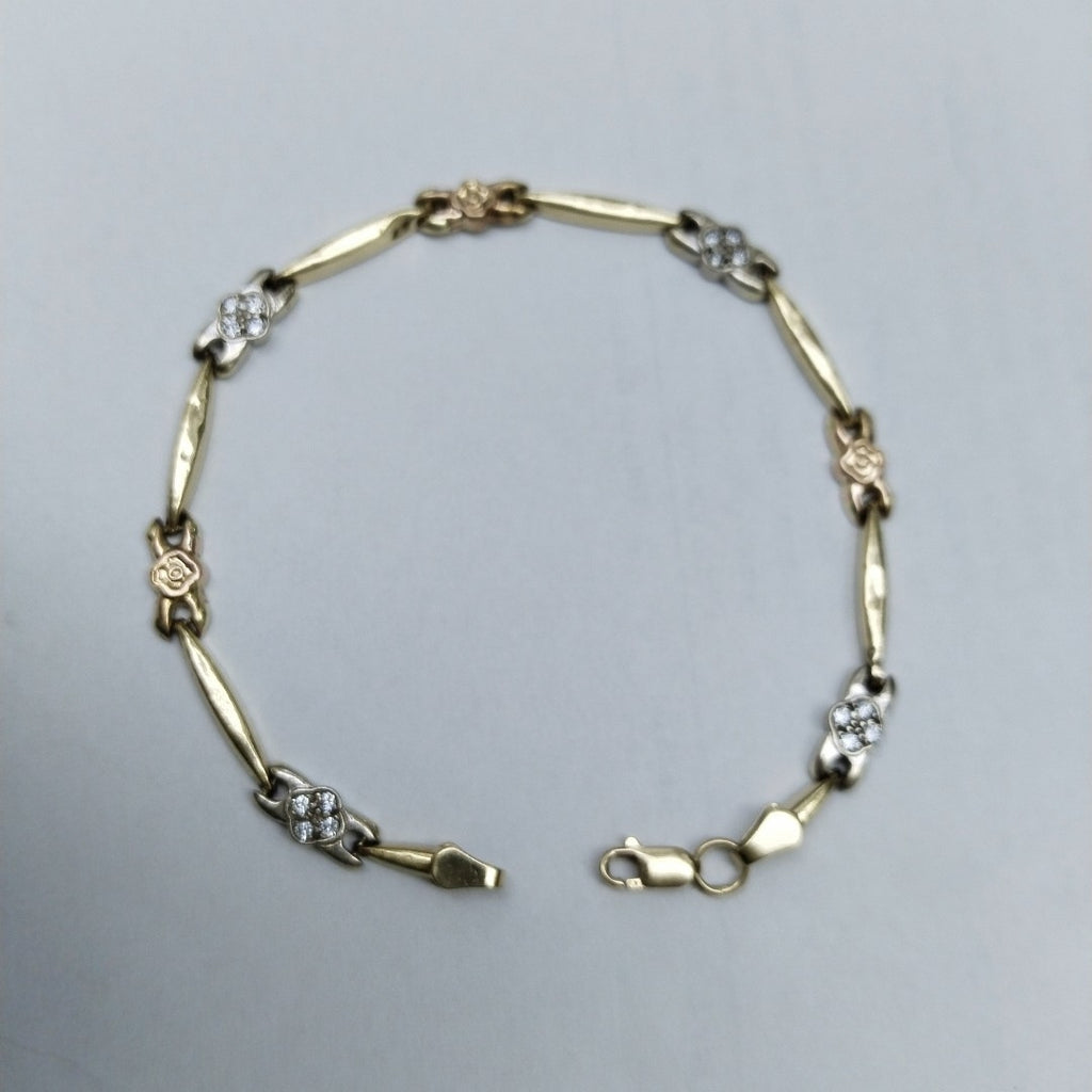 PULSERA ORO, RODIADO 14 K 3 GRMS (SEMINUEVO)