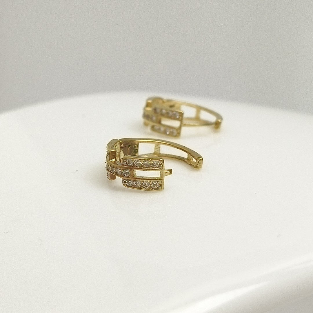 ARRACADAS PAR ORO 14 K 2,20 GRMS (SEMINUEVO)