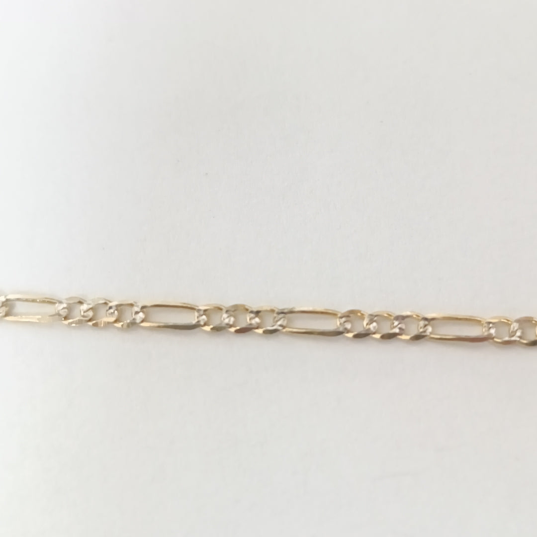 CADENA 3X1 DIAMANTADA 14K 60 CM 5.4 GR (NUEVO)