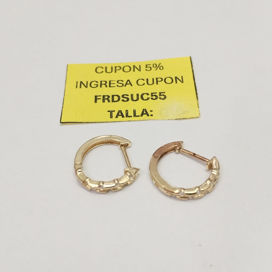ARRACADAS PAR ORO 10 K 1,50 GRMS (SEMINUEVO)