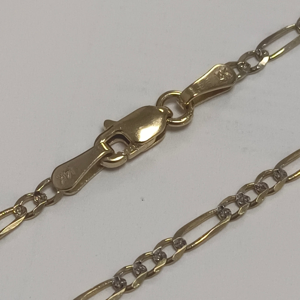 CADENA 3X1 DIAMANTADA 14K 60 CM 5.1 GR (NUEVO)
