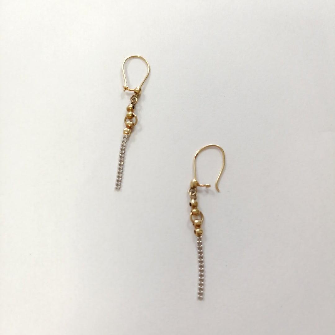 ARETES PAR ORO 14 K 1,50 GRMS (SEMINUEVO)