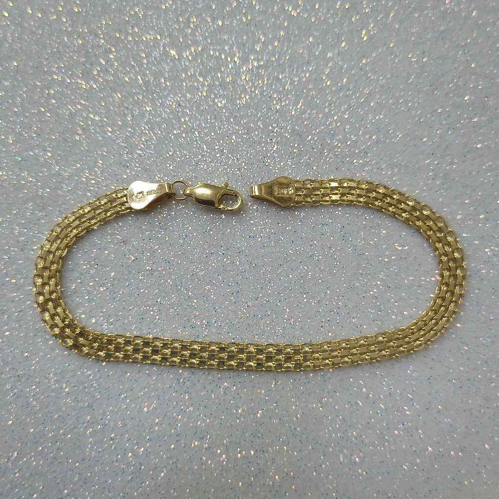 PULSERA ESPECIAL 14K 18 CM 4.6 GR (NUEVO)