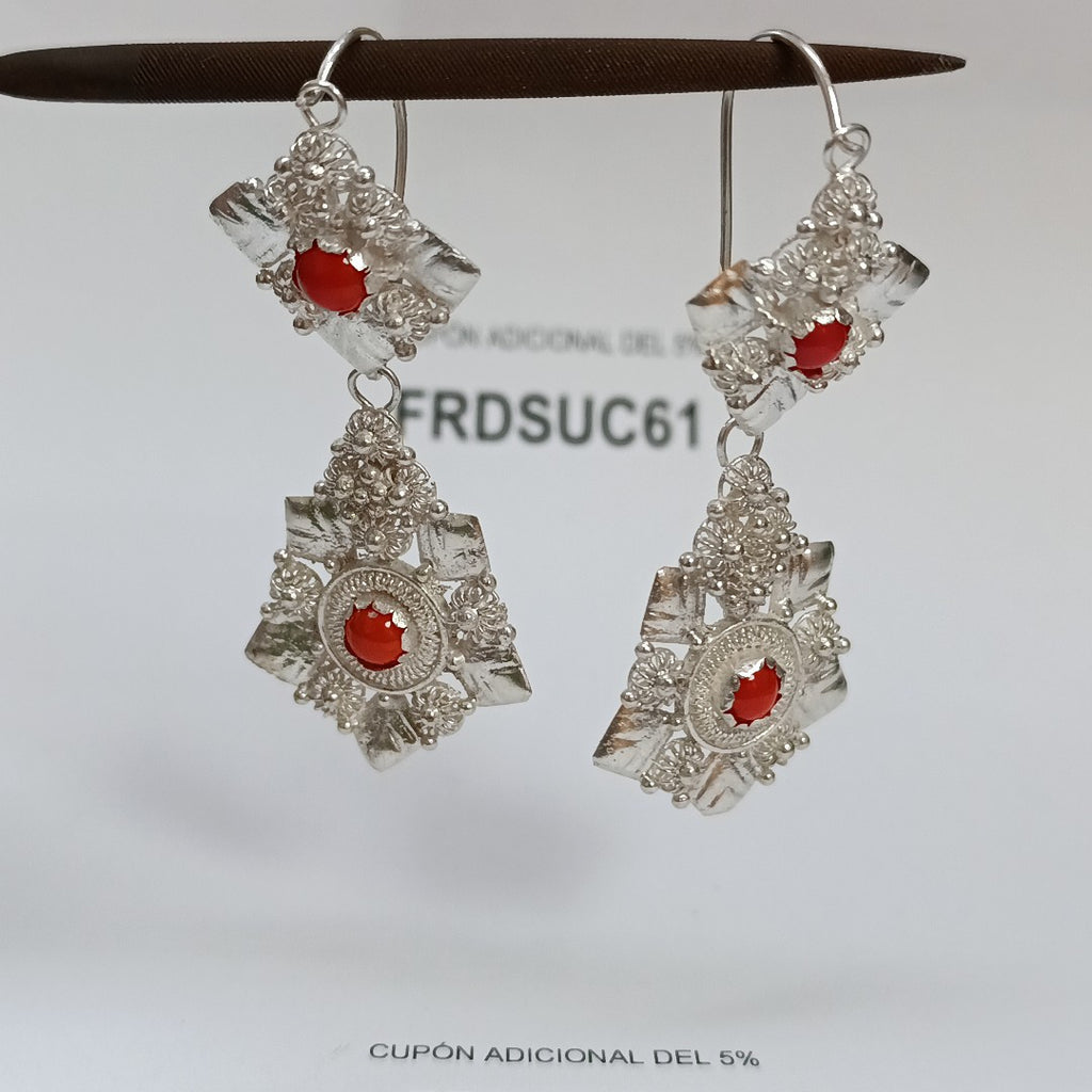 ARETES PAR PLATA 17.7 GRMS (SEMINUEVO)