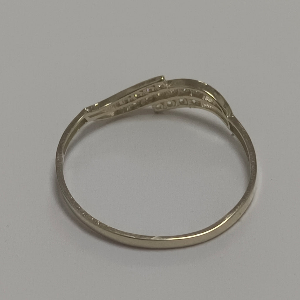 ANILLOS C CIRCONIAS 14K TALLA 8 0.8 GR (NUEVO)