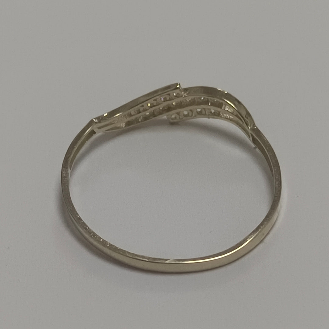 ANILLOS C CIRCONIAS 14K TALLA 8 0.8 GR (NUEVO)