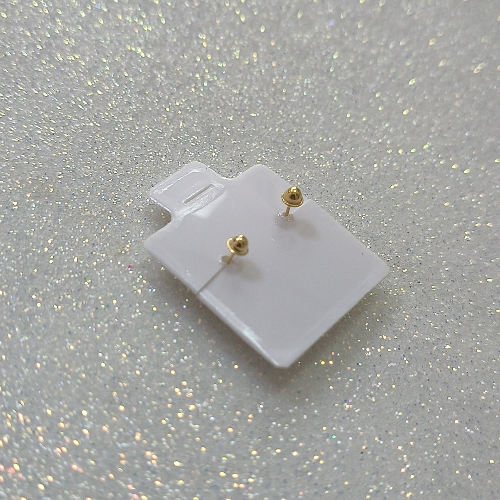 BROQUELES BROQUEL FIG SONRISA ESMALTE AMARILLO 14K 0.2074 GR (NUEVO)