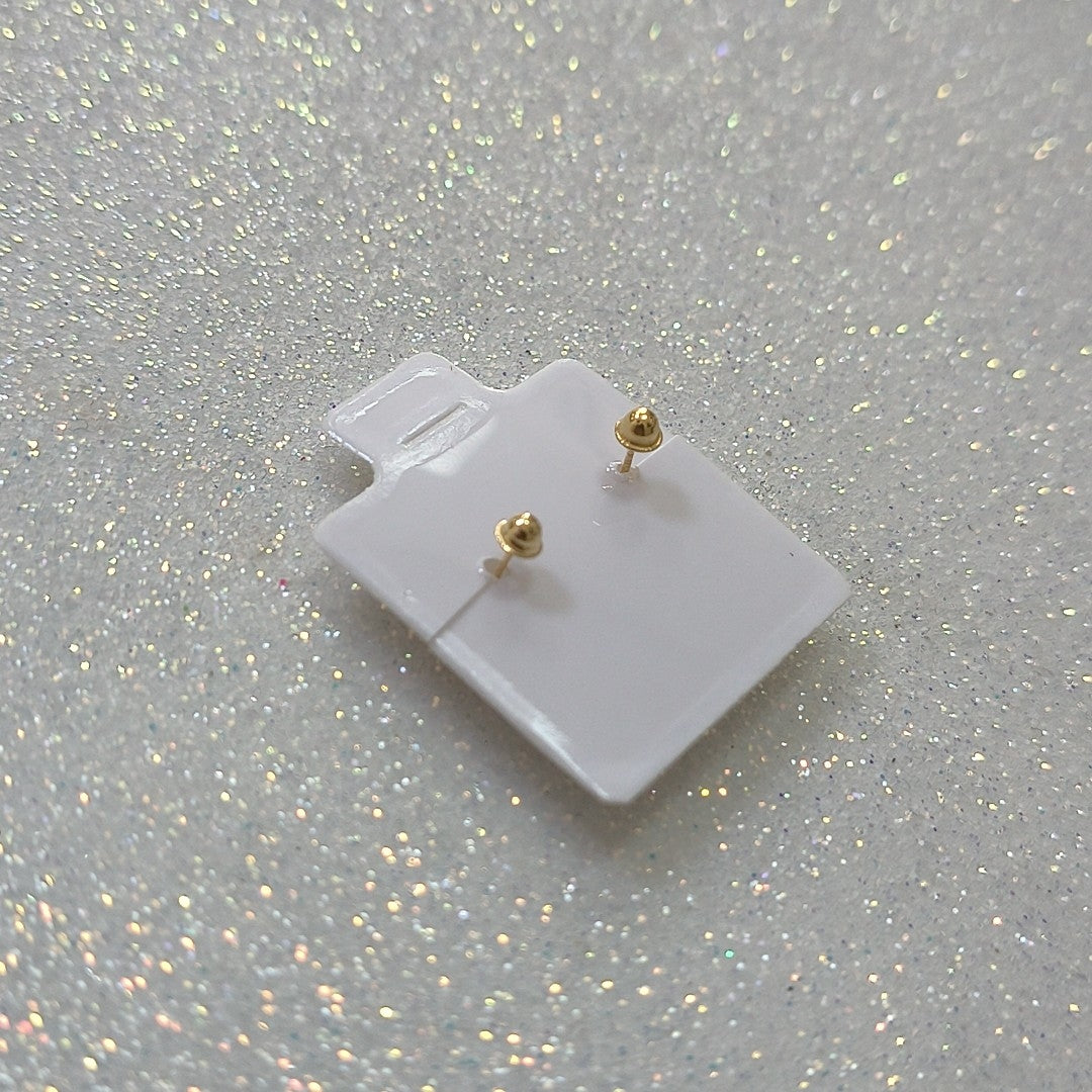 BROQUELES BROQUEL FIG SONRISA ESMALTE AMARILLO 14K 0.2074 GR (NUEVO)