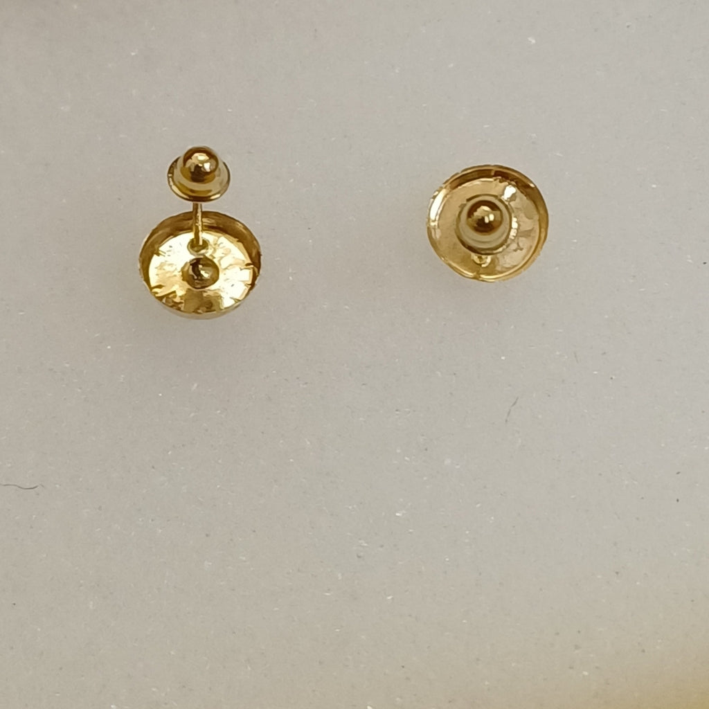 BROQUELES BROQUEL FIG BOTON C CIRCONIA 14K 0.2916 GR (NUEVO)