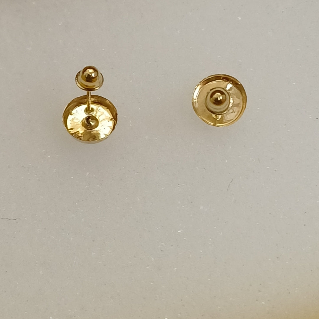 BROQUELES BROQUEL FIG BOTON C CIRCONIA 14K 0.2916 GR (NUEVO)