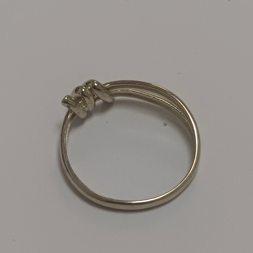 ANILLO ANILLITO C NUDO 14K 8 TALLA 2 GR (NUEVO)